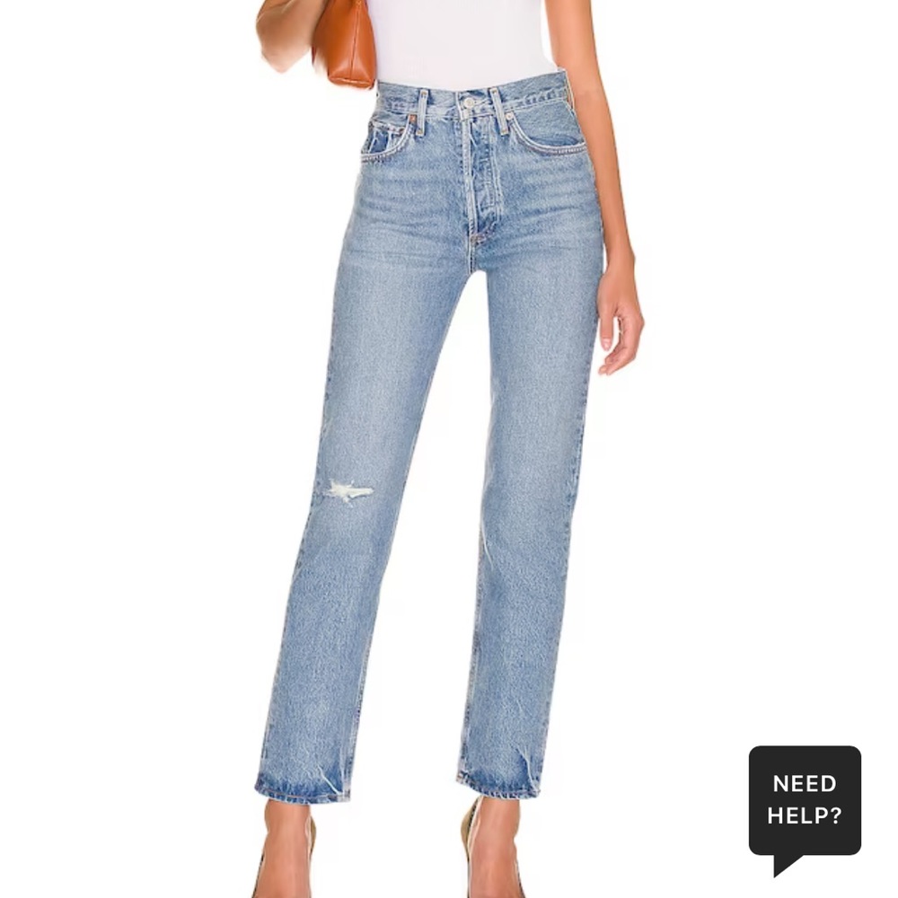 AGOLDE 90’S PINCH WAIST HIGH RISE STRAIGHT JEAN NWT